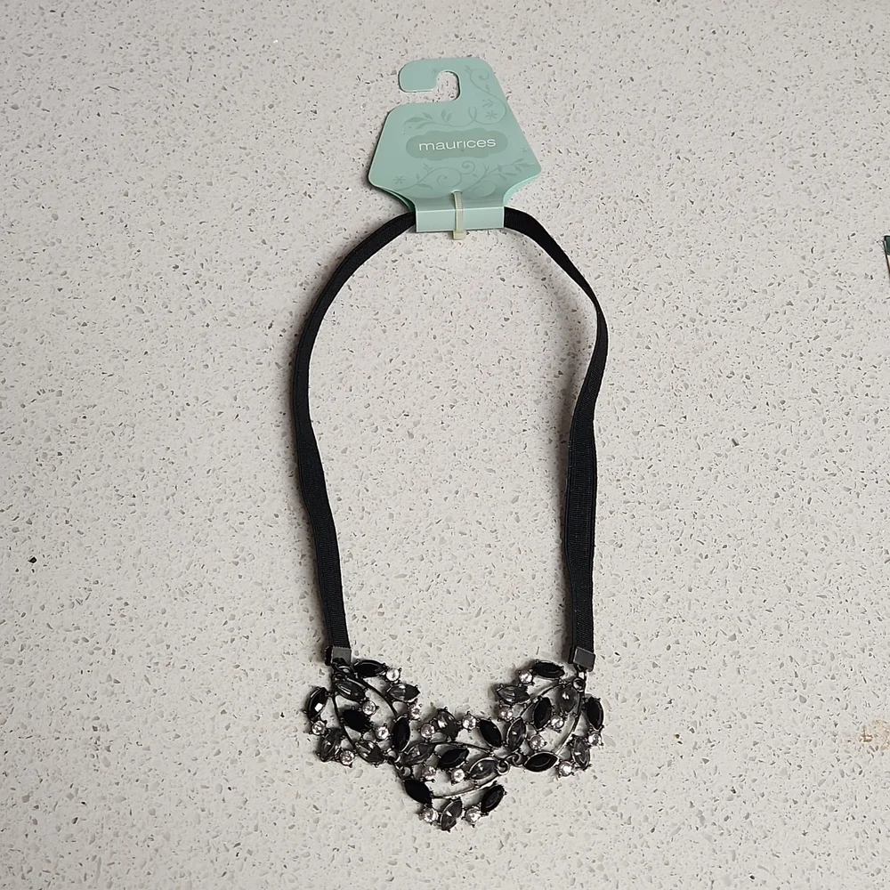 Maurices NWT Black Bling Statement Fashion Stretch Headband